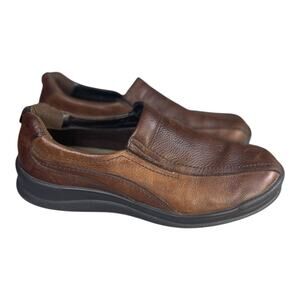 SAS Men’s Cruise On Slip On Brown Leather Loafers Size-11M